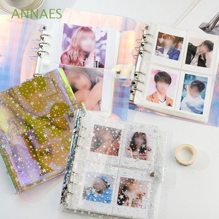 ANNAES Bling Cover Photo Album Soft PVC Binders Albums Transparent Star Album 200 Pockets Picture Case 3inch 5inch Jelly Color Album Card Stock Card Holder Photocard Holder