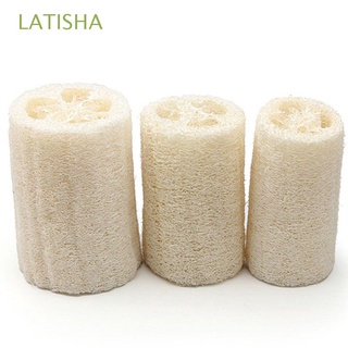 latisha 3 piezas esponja de ducha esponja de masaje accesorios exfoliante corporal spa baño natural luffa baño loofah