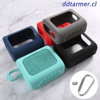 DDT Dust-proof Silicone Case Protective Cover Shell Anti-fall Speaker Case for-JBL GO 3 GO3 Bluetooth-compatible Speaker