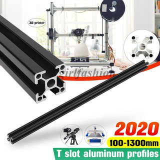 [Alta calidad]Machifit negro 100-1200mm 2020 T-ranura de aluminio extrusiones marco de perfiles de aluminio para máquina de grabado láser CNC