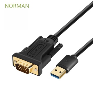 Norman convertidor de alta calidad portátil Cables de vídeo adaptador duradero para PC portátil escritorio USB a VGA adaptador USB práctico adaptador de Audio/Multicolor