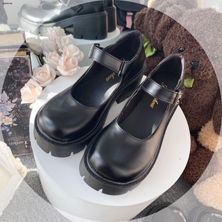 [Xianlu Salsa] Japonés De Tacón Alto De Suela Gruesa Zapatos De Velcro Del Dedo Pie Redondo Negro Mary Jane jk Uniforme lolita (6)