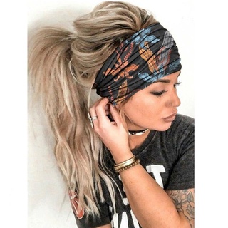 Banda ancha para el cabello deportiva de moda para mujer/banda elástica para el cabello/Fitness/Yoga (4)