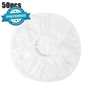 50pcs desechables cubierta de alimentos desechables tazón cubierta Spot alimentos transparente película polvo plástico cubierta P7D4
