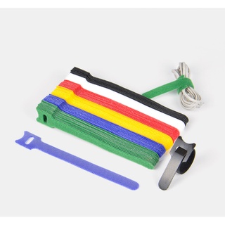 [Listo stock] Cable De Fijación Reutilizable Ajustable Lazos De Microfibra Gancho Bucle Cables De Gestión De Alambre Organizador Envolturas