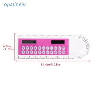 Opa 10cm regla Mini calculadora Digital 2 en 1 niño papelería escuela oficina regalos (1)