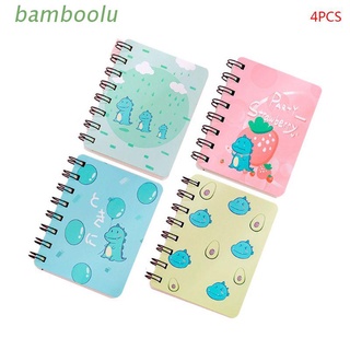 Boo 4pcs Dinosaur Spiral Coil Notebook Blank Paper Journal Diary Planner Notepad School Supplies Stationery