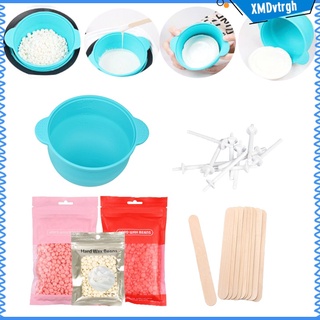 Silicone Bowl Depilatory Hard Wax Set Applicators for Home Replacement (5)