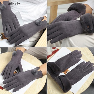 failkvfv guantes de invierno pantalla táctil plus terciopelo cálido gamuza manoplas montar espesar frío cl (6)