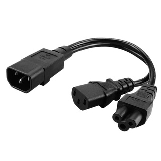 Iec320-C14 a C13+C5 divisor Cable de alimentación de ca macho a hembra servidor UPS