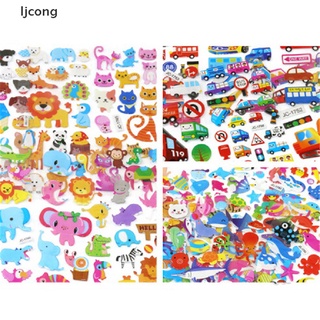 [I] 5 Sheets Cute Cartoon Scrapbooking Bubble Puffy Stickers Reward Kids Gift Toys [HOT]