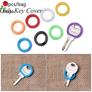 Rf 8 pzs/juego de colores huecos de silicona al azar bolsa organizadora de llaves tapas de llaves Topper (1)