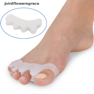 jgcl 1 par de separadores de dedos de los pies de gel ortopédicos alinean los dedos correctos superpuestos gracia