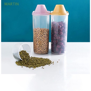 MARTIN Keeping Fresh-Dispensador De Cereales Para El Hogar , A Prueba De Humedad , Con Tapa , Tarros De Almacenamiento , Caja De Grano , Multicolor