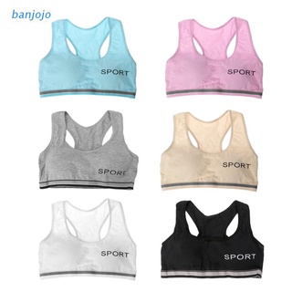 Explosion Teenage Girl Underwear Cotton Sport Puberty Bra For Young Student Training Bra