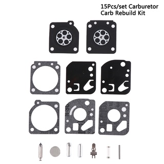 {FCC} 15Pcs/set Carburetor Carb Rebuild Kit Fit Zama RB-29 Ryobi 26cc && 30cc Trimmer{newwavebar.cl}
