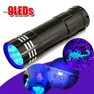 wsdy_Mini Linterna LED De Aluminio Multifunción UV Ultra Violeta 9/Lámpara De Luz