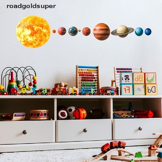 rgj sistema solar planetas pegatinas de pared para niños sala de estar decoración del hogar super