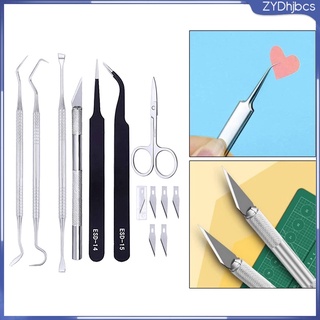 7 pzs kit de herramientas básicas de deshierba de vinilo para tijeras para camafeos (2)