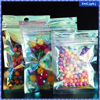 100 bolsas con cremallera resellable contenedor snacks especias nueces embalaje muestreo