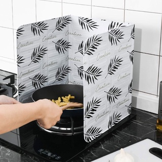 【BK】Cactus Aluminum Foil Foldable Gas Stove Kitchen Oil Splash Proof Baffle Plate