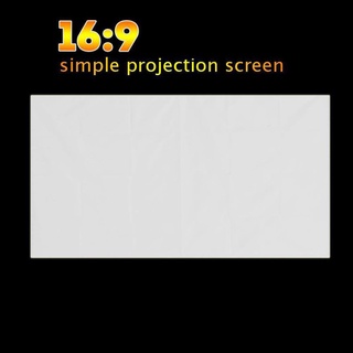 16:9 portátil plegable proyector pantalla montado en la pared cine en casa teatro