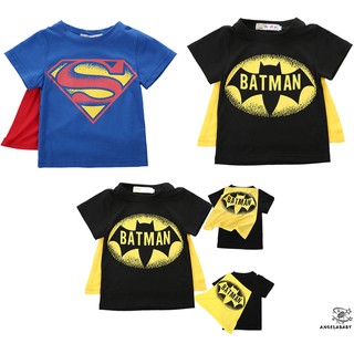 Camiseta de manga corta Superman para niños (1)