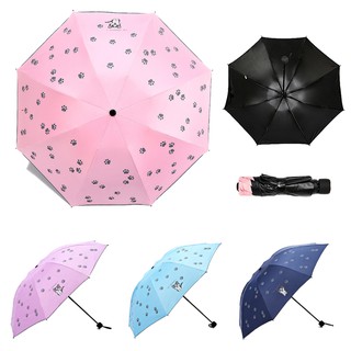 parasol lindo de dibujos animados protección solar anti-uv sol lluvia paraguas plegable