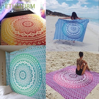 ethmfirm floral impreso yoga mat picnic toalla de playa india mandala tapiz colcha hippie moda bohemio chales colgantes decoración delgada manta/multicolor