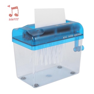 mini trituradora azul trituradora destructor de papel documentos máquina de corte