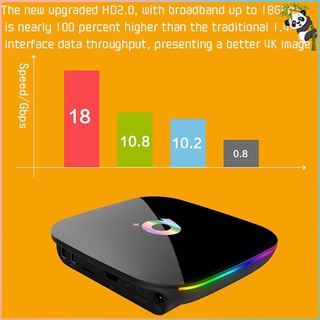 Q+PLUS H6 Wifi High Definition Network TV Set-top Box 6K+ Remote Control Tv Box Multimedia Player With Reliable Network