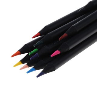 Red 12 Colors Wooden Drawing Charcoal Pencils Painting Crayon Sketching Pen Non-toxic Art Supplies (4)
