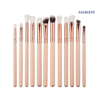 (Jayscent) 12Pcs Makeup Brushes Set Foundation Powder Eyeshadow Eyeliner Lip Cosmetic Tool