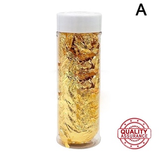 2g Gold Leaf Schabin Flakes Silver Foil For Decorative Art Cake Cream L9Z9 Chef A8G2