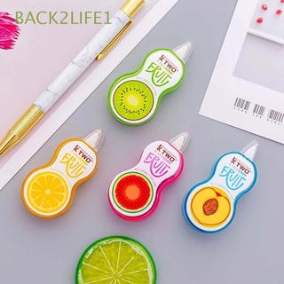 BACK2LIFE1 Cute Corrector Tape Korean Donut Corrector Tape Writing Corrector Tool Mini 5m Cartoon School Supplies Stationery Student Fruit Style