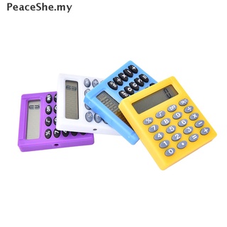 [Peaceshe] Mini calculadora electrónica para estudiantes/Mini calculadora electrónica de Color caramelo/suministros de oficina/suministros de oficina (9)