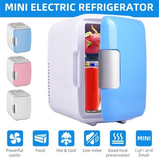 mmmhjjhg.sg Portable Mini Fridge For Home&Car Dual Use 4L Mini Cooler and Warmer Food Cosmetics Refrigerator Ghmw