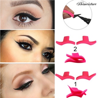 [sh] 2 piezas de sello de sombra de ojos de color sólido herramientas de maquillaje de silicona ala aplicador de maquillaje de ojos para mujeres (3)