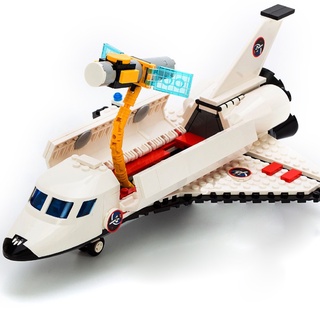 lego city space shuttle 297pcs niños diy montado bloques de construcción moda niño juguete lego ciudad