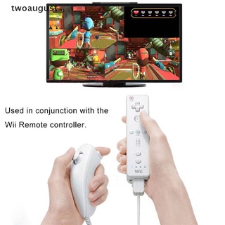 [twoaugust] Colorful Nunchuck Nunchuk Video Game Controller Remote For NS Wii Console . (1)