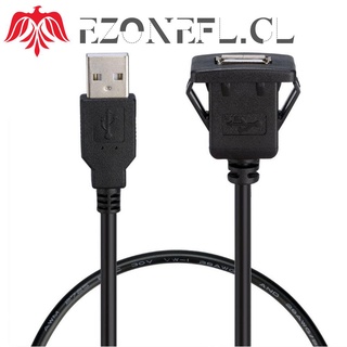 ezonefl - cable de extensión para coche (1 m/3,3 pies, usb2.0 a macho a usb2.0 a hembra)