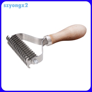 [Szyongx2] Cepillo de aseo para mascotas, peine seguro, rastrillo para cabello (2)