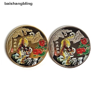 babl 2022 año nuevo moneda de oro doce zodiaco tigre monedas conmemorativas decorativas bling