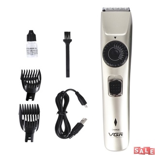 [En venta] VGR V031 cortador de pelo eléctrico afeitadora de pelo USB recargable impermeable barba Trimmer afeitadora - negro