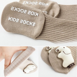 RUTLEDGE Cartoon Animal Baby Socks Kawaii Anti Slip Floor Socks Soft Cotton Socks Cute for Boy Girl Autumn Winter Casual Warm Cartoon Doll Socks/Multicolor (4)