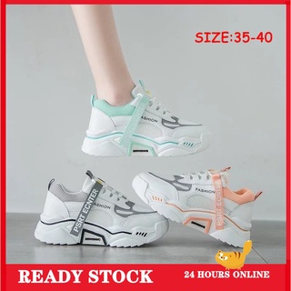 hchai shop Tamaño 35-41 Transpirable Aumento Zapatos Deportivos Ligeros Para Correr Mujer Zapatilla kasut sukan wanita sport