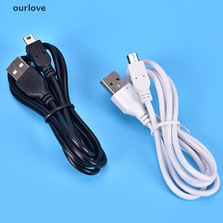 [ourlove] 1 m de largo mini cable usb sincronización y carga plomo tipo a a 5 pines b cargador de teléfono [ourlove]