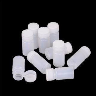 TRTYU 10X 10ml Plastic Reagent Bottles Medicine Sample Vials Liquid Holder Useful Tool . (4)