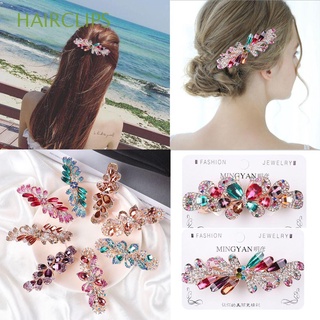 Pinzas para el cabello Moda coreana para mujer/accesorios para el cabello De flores Barrettes clip para el cabello De Cristal/Multicolor
