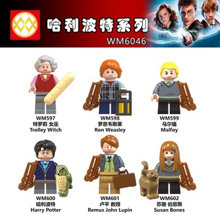 wm6046 wm598 compatible con minifiguras lego harry potter hermione ginny weasley luna cho chang bloques de construcción juguetes para niños